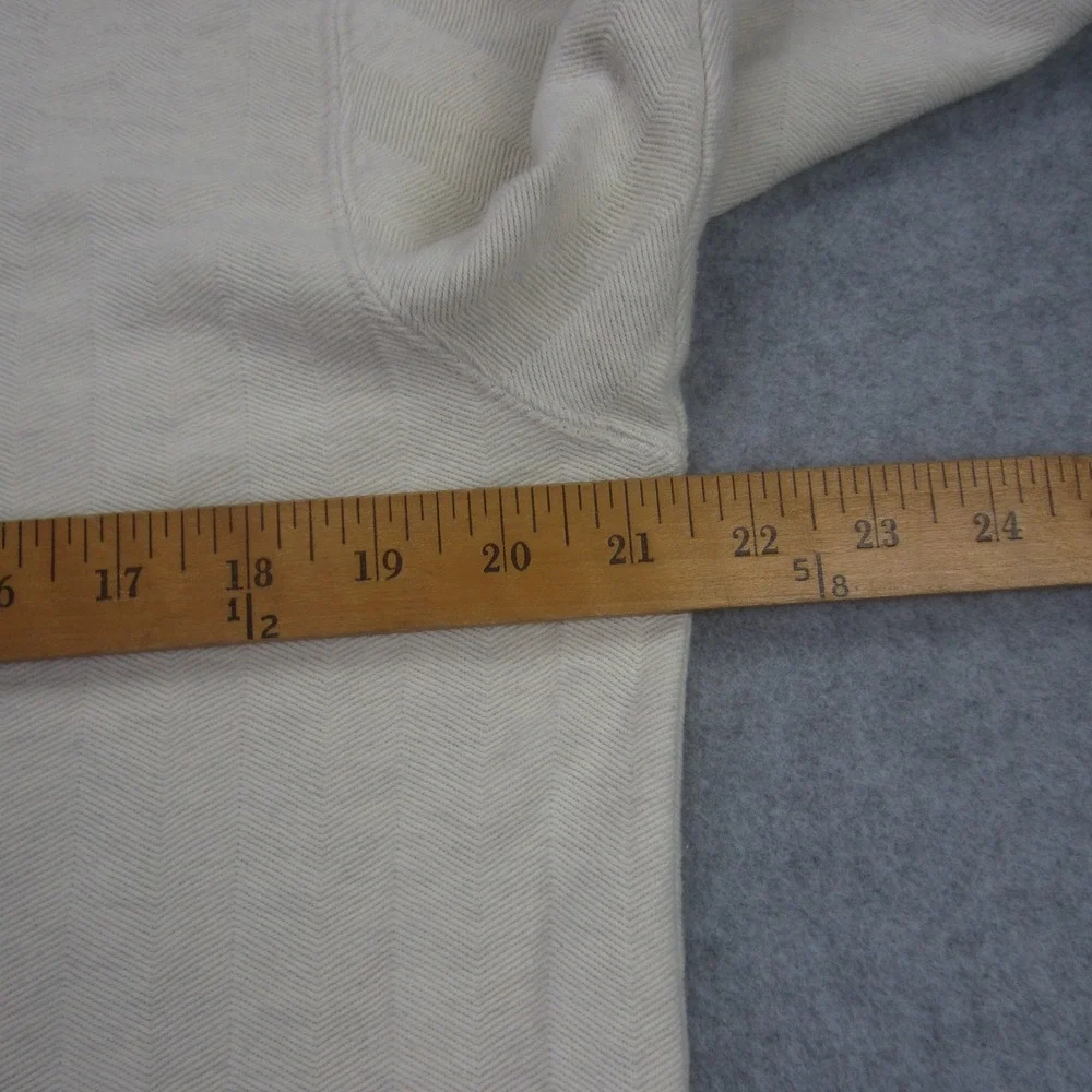 Vtg Chaps Ralph Lauren Polo Shirt Mens Medium Cream Short Sleeve‎ Textured Golf - Picture 11 of 14